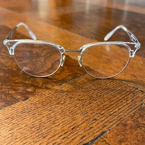 Ray-ban Phantos clear eyeglass frames metal (color polished silver) earpiece